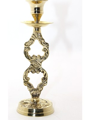 Tekli Pirinç Şamdan Model 4