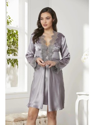 Pierre Cardin 6'lı Midi Gecelik Sabahlık Set 6335 Royal