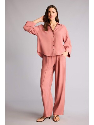 DeFacto Wide Leg Yüksek Bel Modal Pantolon E8235AX26SM