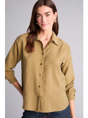 DeFacto Overshirt Fit Modal Gömlek H7396AX26SP