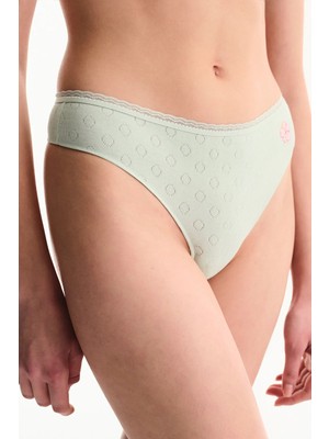 Penti Açık Yeşil Pointel Tanga Külot