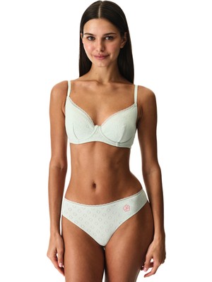 Penti Açık Yeşil Pointel Pamuklu Balenli Sütyen