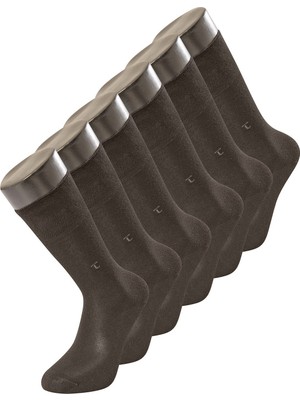 Türen Erkek Düz Soket Çorap 6'lı Paket 9101/SIYAH