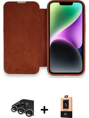 Cepte Toptan iPhone 13 Pro Max Siluet Minimal Serisi - Şeffaf Maxco Cam Ekran Koruyucu + Gümüş Raze Metal Kamera Lens