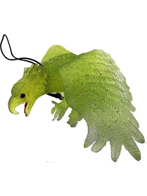 Twin Store Yeşil Renk Yumuşak Plastik Şaka Kartal Yarasa Anahtarlık Şaka Malzemesi