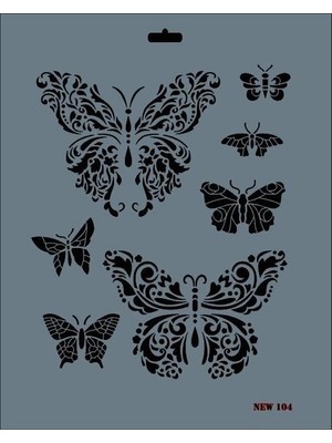 Twin Store New Seri N-104 Stencil 35X25 cm