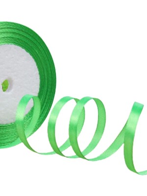 Uravas Store Saten Kurdele 6 mm Fıstık Yeşili 1 Metre