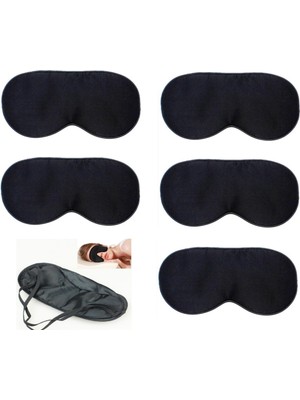 Practika 5 Adet Uyku Maskesi Göz Bandı Işığı Engelleyen Yumuşak Doku Rahat Uyku