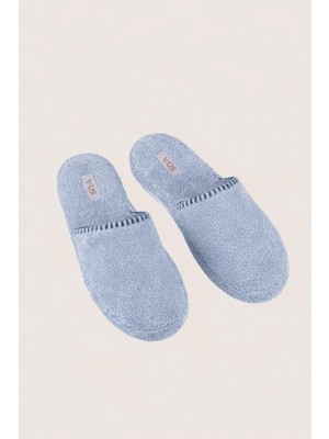İrya Shadow Unisex Kalın Tabanlı Havlu Terlik Misty Blue