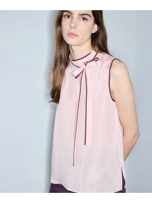 İpekyol Yakası Bağlamalı Bluz IS1260006142093