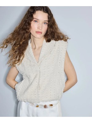 İpekyol Vatkalı Raw Edge Yelek IS1260007039030