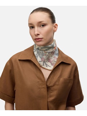 İpekyol Floral Baskılı Ipek Eşarp IS1260082047089