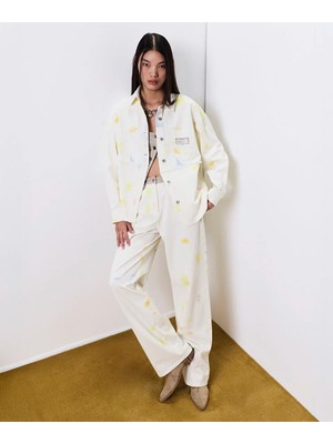 Twist Görsel Baskılı Wıde Leg Pantolon TS1260003125082