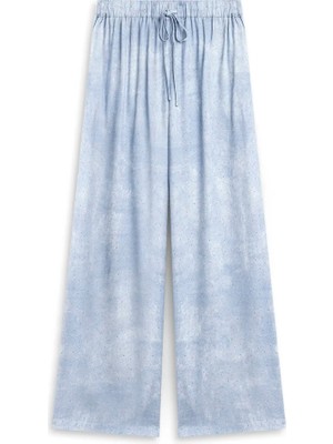 Twist Hotfıx Baskılı Wıde Leg Pantolon TS1260003263089