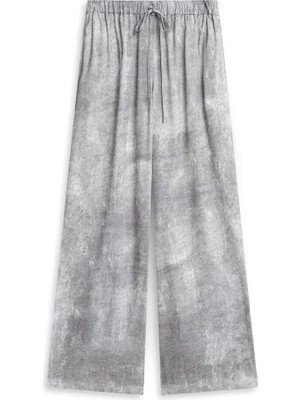 Twist Hotfıx Baskılı Wıde Leg Pantolon TS1260003263005