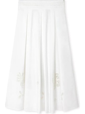 İpekyol Boncuk ve organze aplikeli etek IS1260004133002