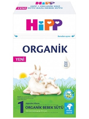 Hipp Organik Keçi Sütü Bazlı Toz Devam Sütü 400 gr 0-6 Ay İçin Sütlü Besin Kaynağı