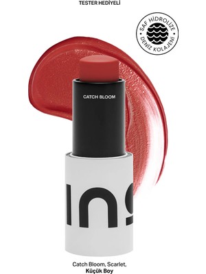 Ino Cosmetic Catch Bloom Scarlet Stick Ruj & Allık 4,5Gr