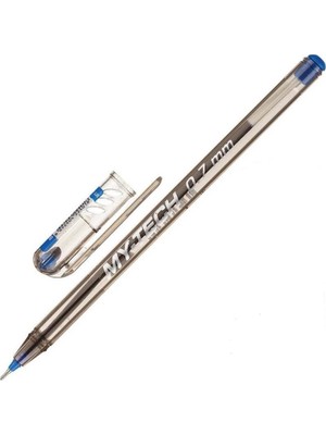 Mavi Renkli Pensan My-Tech 0.7 mm Tükenmez Kalem 10 Adet İğne Uç ile Keskin Yazım Deneyimi