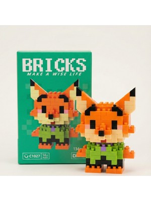 Derin Stok Bricks Zootropolis Nick Wilde Mini Figürü