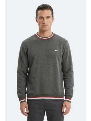 Slazenger Keystone I Erkek  Gri Sweatshırt
