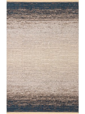 Halımax Rope Ktn 01 Marine Beige Ombre Renk Geçişli Yıkanabilir Pamuk Dokuma Çift Taraflı Kilim