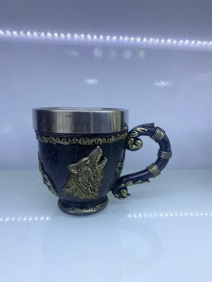 Skygo Kurt Işlemeli Çelik Kupa Kod 6922