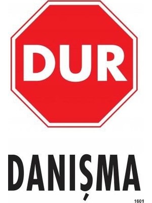 Nil Avm Dur Danışma Uyarı Levhası 25X35 KOD:1601