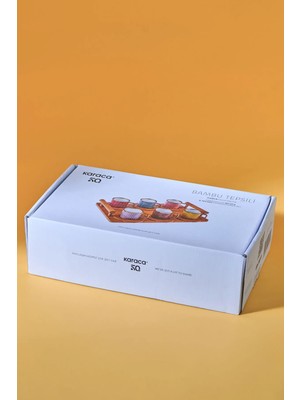 Karaca Renkli Kahve Fincan Takımı 90 ml Bambu Malzeme