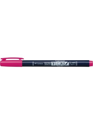 Tombow Fudenosuke Brush Pen Fırça Uçlu Kalem Sert Uç - Pembe