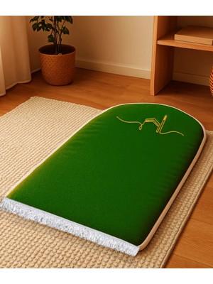 Carpetella 3 cm Ortopedik Süngerli Peluş Seccade Yumuşak Diz Ağrıtmaz Namazlık