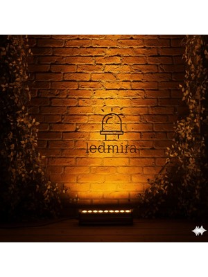 Ledmira 30CM (9W) Wallwasher Duvar, Ağaç ve Cami Boyama (Amber)