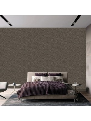 Adawall Muse Koleksiyonu 25106-7 Kahverengi Bej Textile Dokulu Duvar Kağıdı 1.06X15.6M, 16.5m²