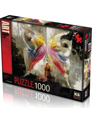 KS Games Kelebek Etkisi 1000 Parça Standart Puzzle Sanat Galerisi Tasarımı