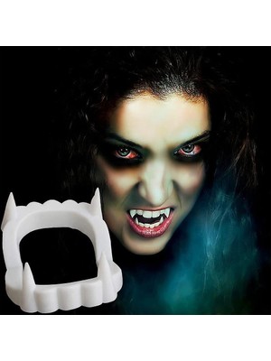 Twin Store Beyaz Renk Damak Takma Vampir Dişi 5 Adet