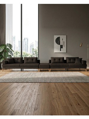 Velura Home & Living Zeri Lobi Koltuğu & Şark Köşesi - Koyu Kahve 169