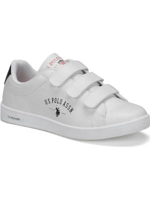 U.S. Polo Assn. Kadın Beyaz Sneaker Ayakkabı Düz Tabanlı Rahat Kullanım İçin Tasarlandı