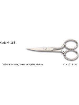 Twin Store Europe Kalın Nakış Makası Süper Kalite No:4 10,16 cm