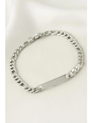 Marsilyan Künye Çelik Bileklik (Isim Yazılabilir) 3 cm