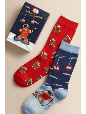 Katia & Bony Çocuk 2'li Snowboard Kutulu Soket Çorap