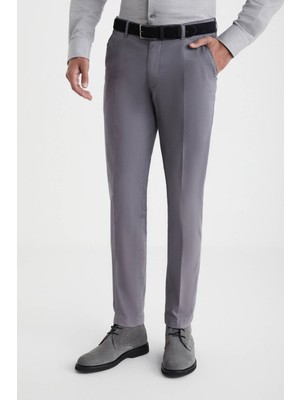 Hemington Pamuklu Koyu Gri Regular Fit Chino Pantolon