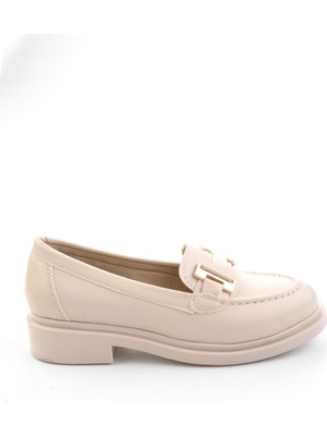 Bambi Bej  Kadın Loafer Ayakkabı K01257050309