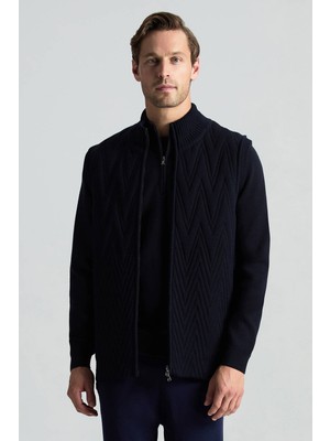 Hemington Activewear Merino Yün Lacivert Yelek