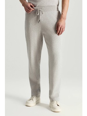 Hemington Italyan Iplik Açık Gri Triko Lounge Pantolon
