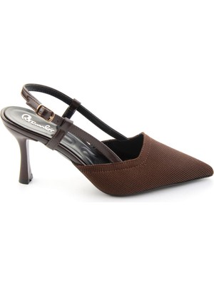 Bambi Kahve  Kadın Klasik Topuklu Ayakkabı K01823123482