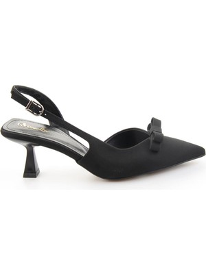 Bambi Mat Siyah  Kadın Klasik Topuklu Ayakkabı K01231688638