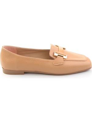 Bambi Camel  Kadın Loafer Ayakkabı K01641022709