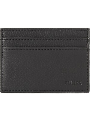 Mavi Siyah Kartlık 091623-900 Erkekler İçin Düz Desenli Beş Kart Bölmeli Hediye Seçeneği