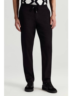 Hemington Pamuk Tencel Karışım Siyah Relax Fit Yazlık Jogger Pantolon