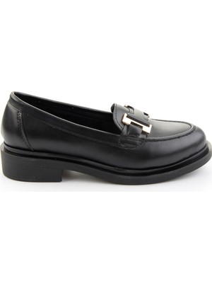 Bambi Siyah  Kadın Loafer Ayakkabı K01257050309